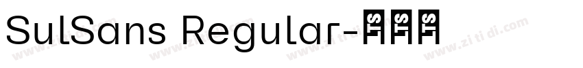 SulSans Regular字体转换